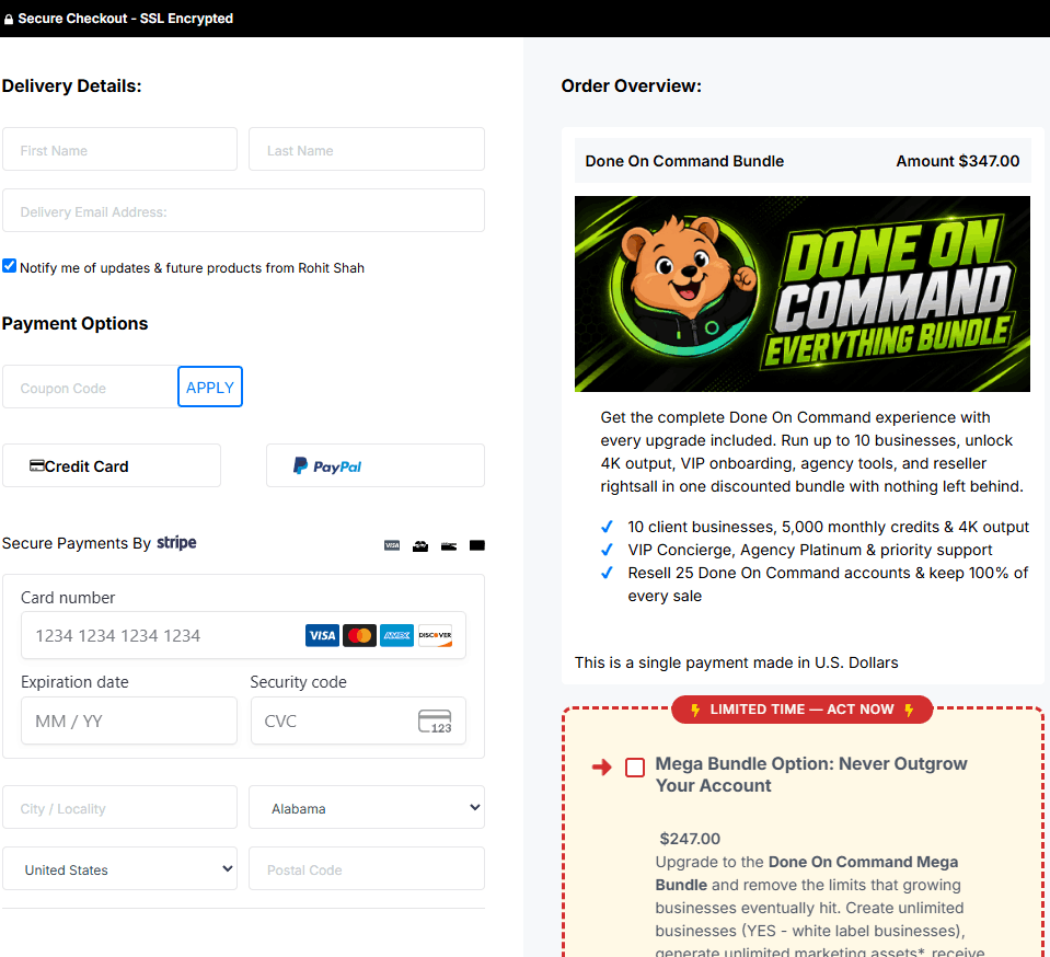 Done on command